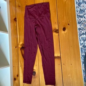 Red and green leggings